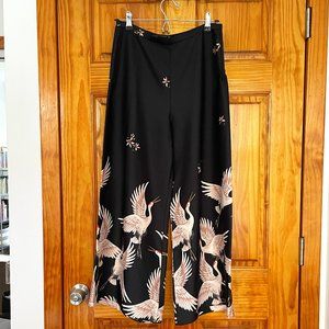 Zara black flamingo pants